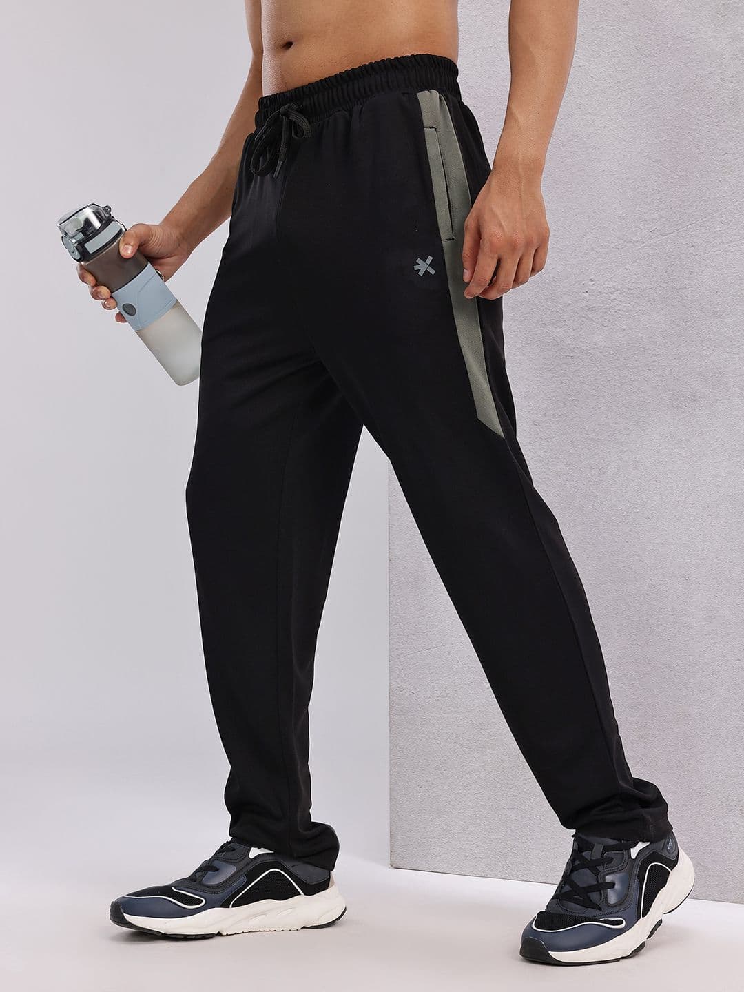 HRX by Hrithik Roshan Men Track Pants With Side Striped Detail - view 1