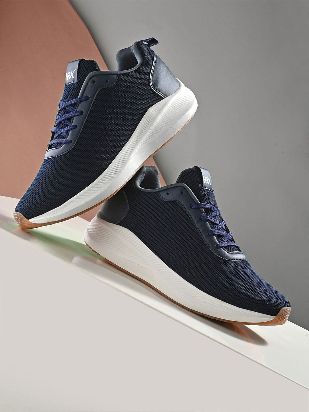 HRX by Hrithik Roshan Men Navy Blue Memory Foam Non-Marking Running Shoes - view 1