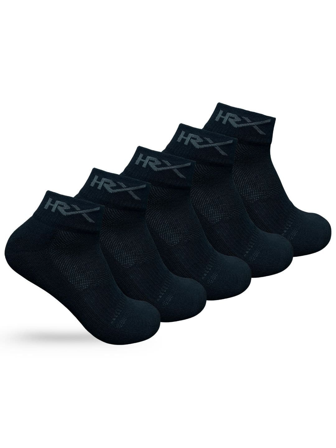 HRX by Hrithik Roshan Men Pack Of 5 Patterned Cotton Ankle Length Socks - view 1