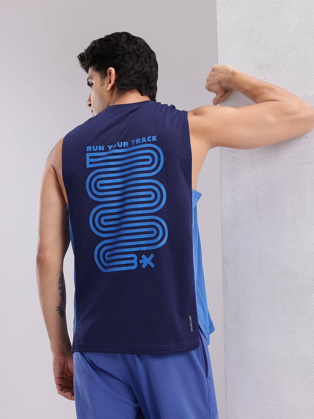 HRX by Hrithik Roshan Printed Rapid-Dry Running T-shirt - view 1