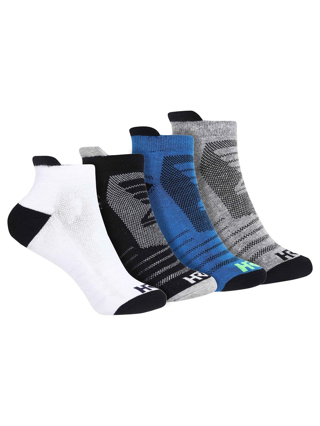 HRX by Hrithik Roshan Pack Of 4 Patterned Ankle Length Socks - view 1