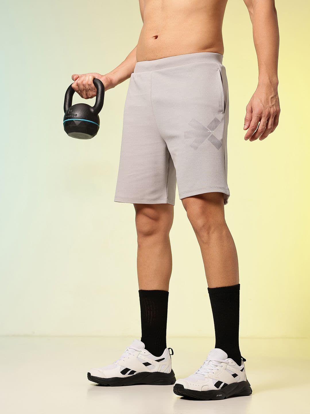 HRX by Hrithik Roshan Men Printed Rapid-Dry Training Sports Shorts - view 1