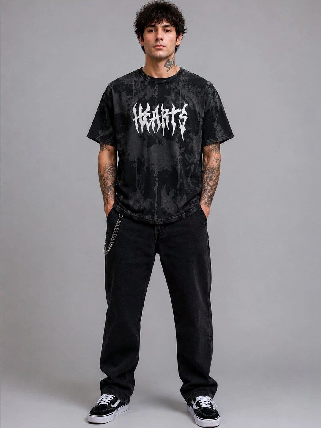 DRVP Men Typography Dyed T-shirt - view 1