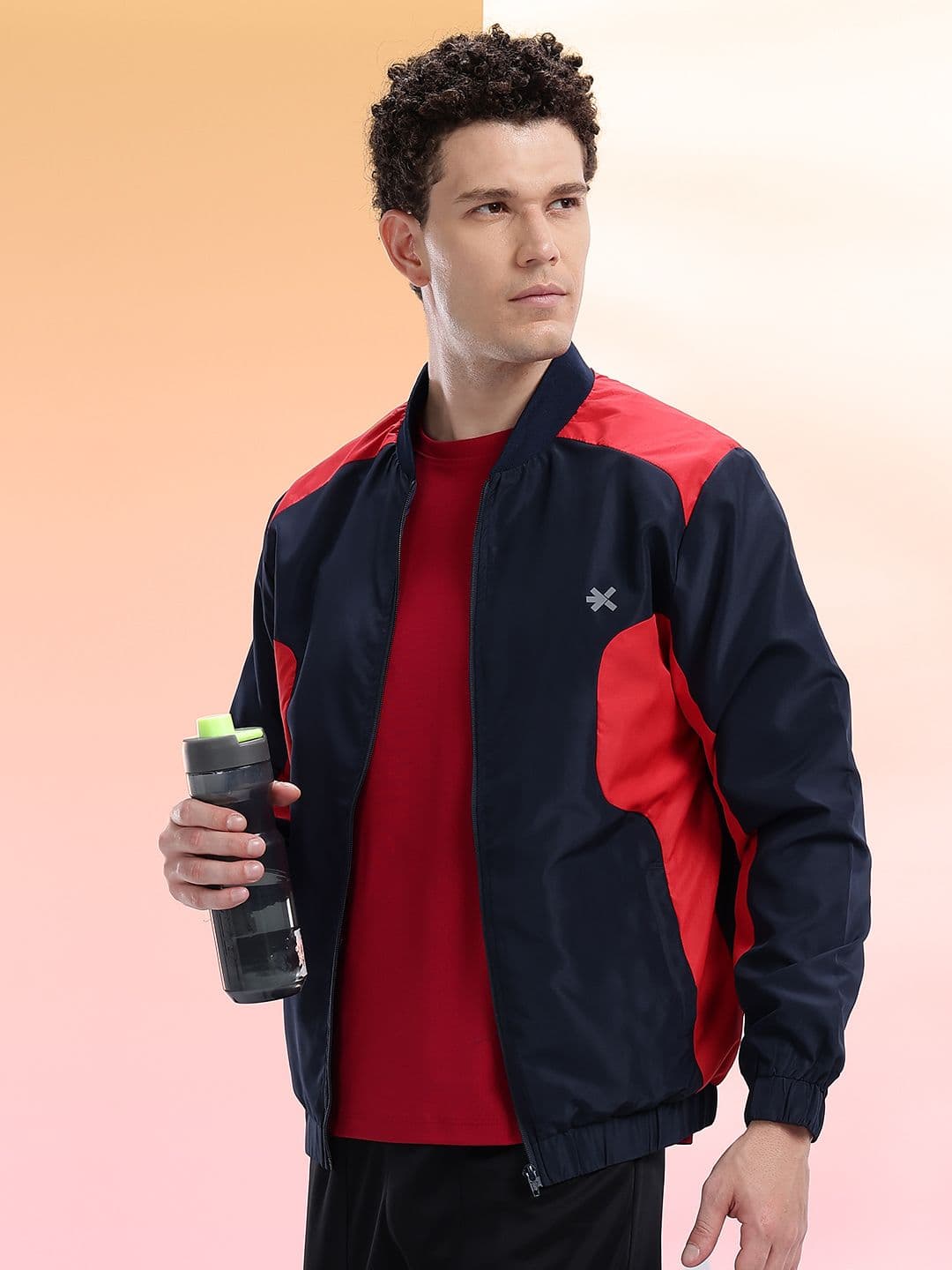 HRX by Hrithik Roshan Men Colourblocked Running Bomber Jacket - view 1
