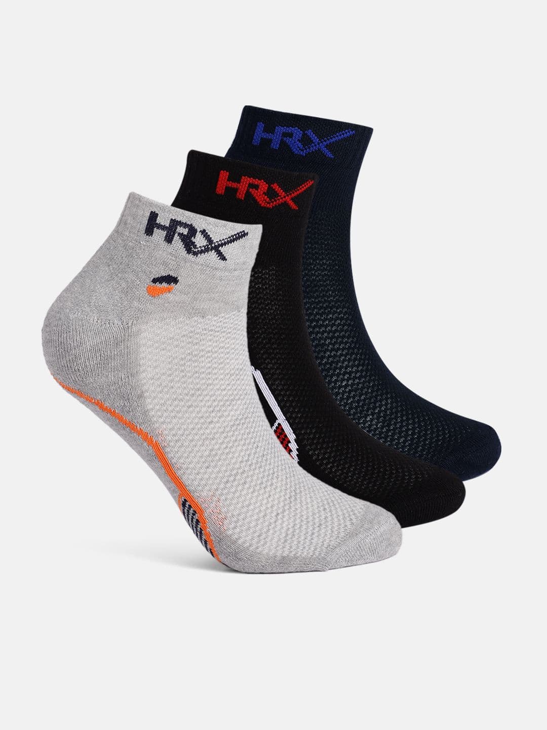 HRX by Hrithik Roshan Men Set Of 3 Above Ankle Length Socks - view 1