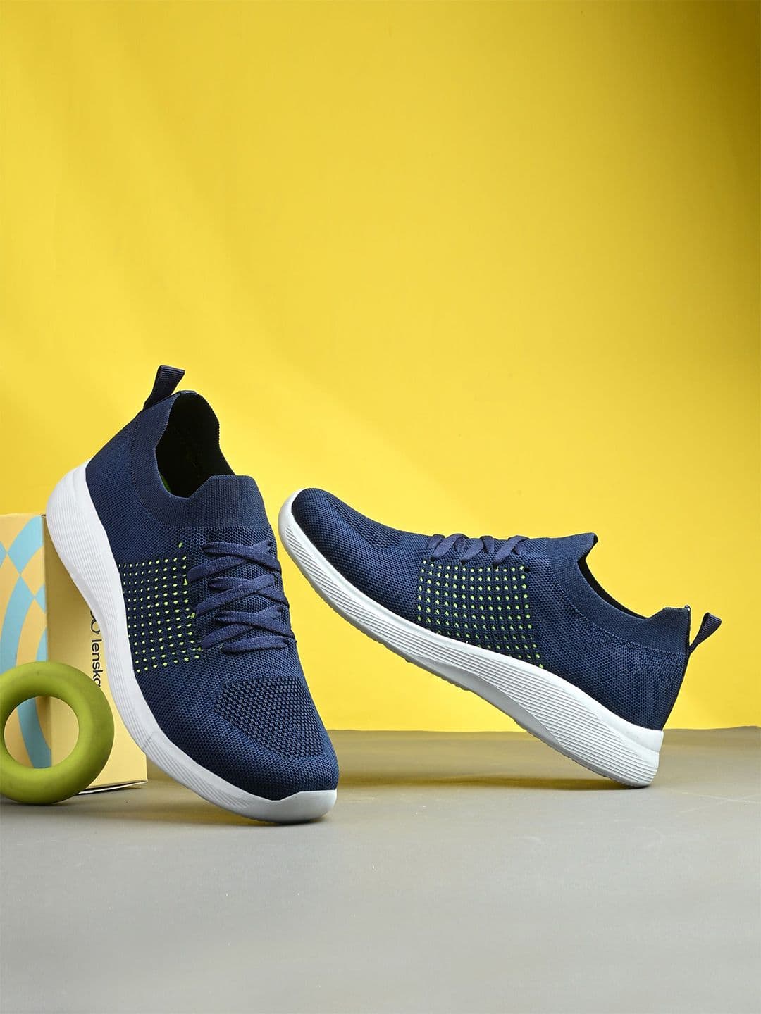 HRX by Hrithik Roshan Men Synthetic Navy Sports Shoes Running Non-Marking Shoes - view 1