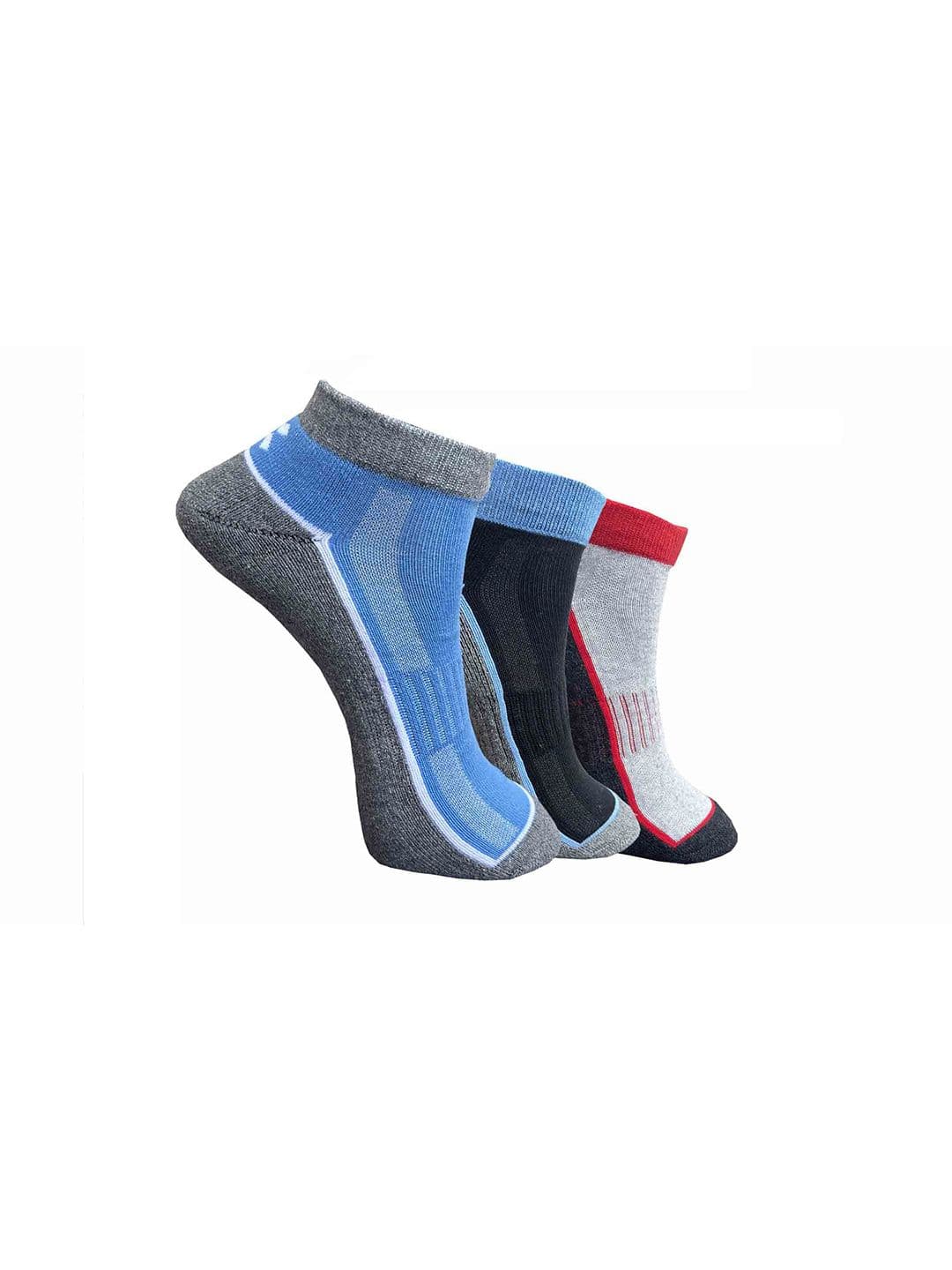 HRX by Hrithik Roshan Pack Of 3 Patterned Ankle Length Socks - view 1