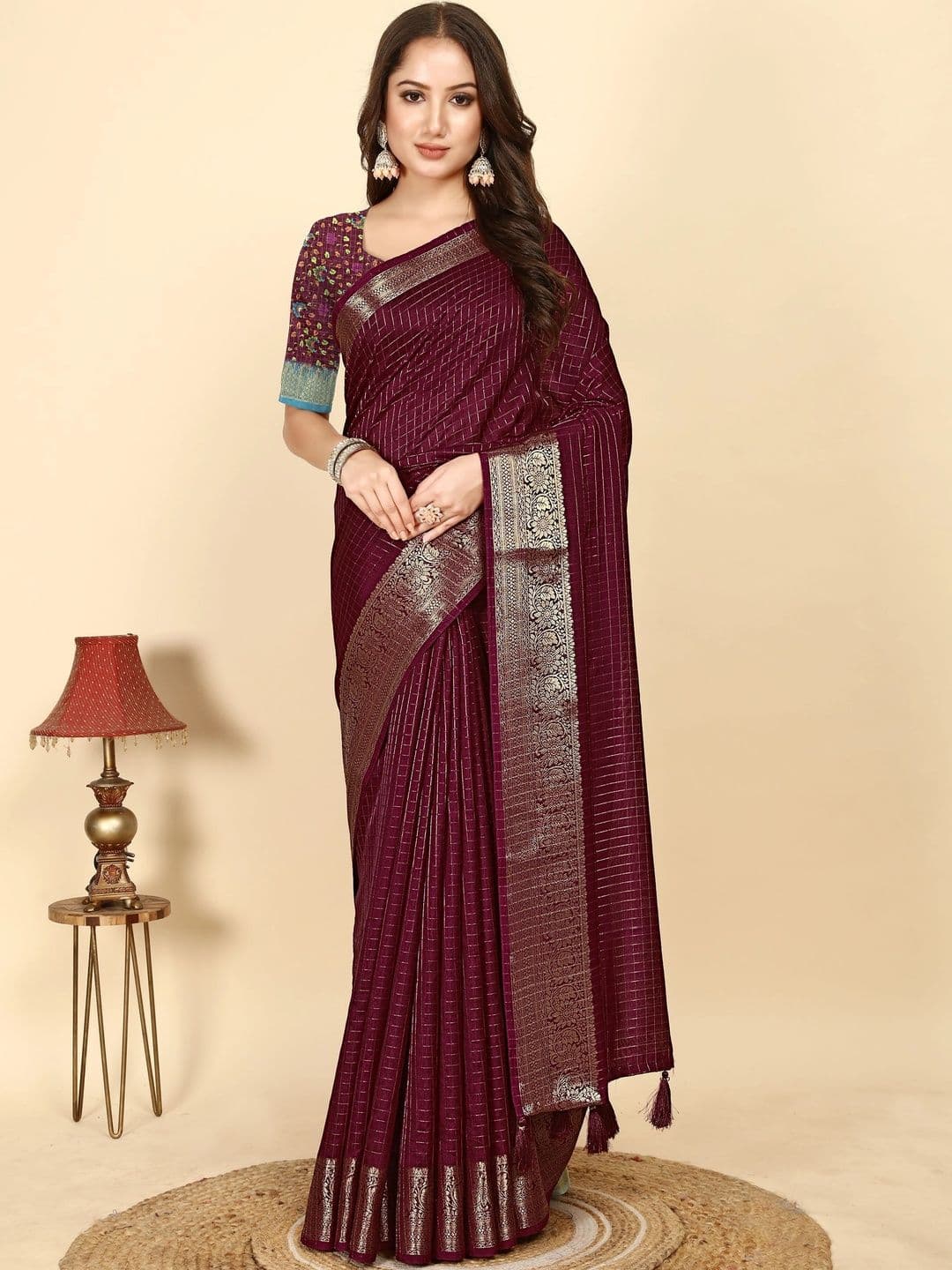 SSHAGUN LIFESTYLE Woven Design Zari Saree - view 1