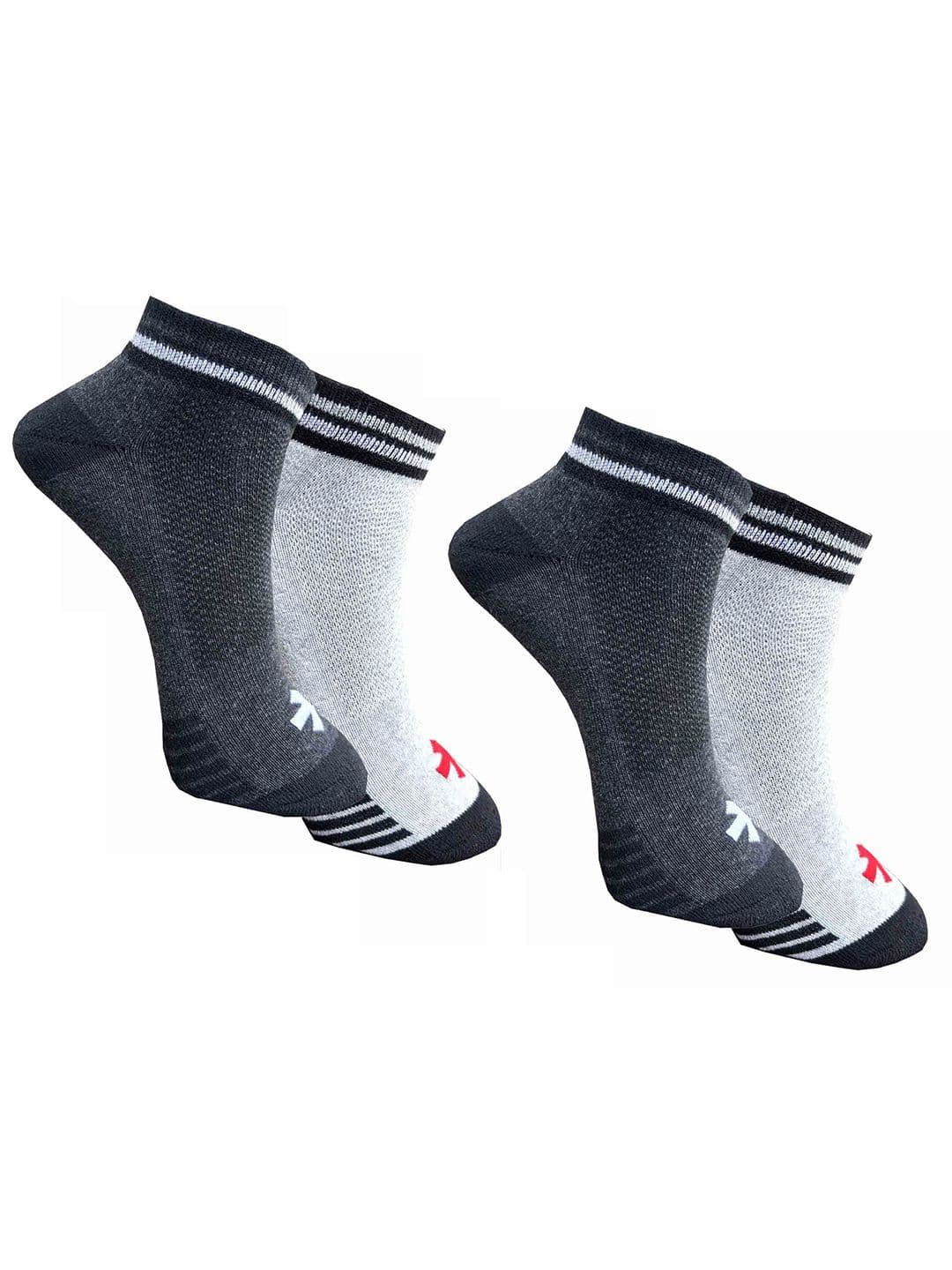 HRX by Hrithik Roshan Pack Of 4 Striped Ankle-Length Socks - view 1