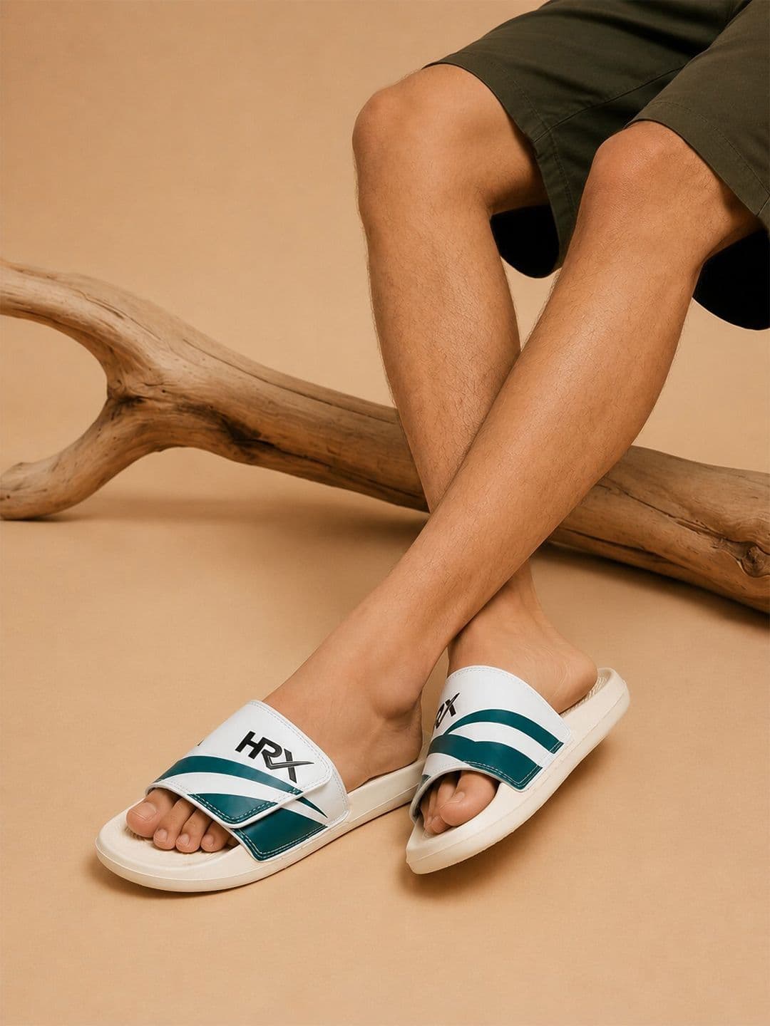 HRX by Hrithik Roshan Men Colourblocked Sliders - view 1
