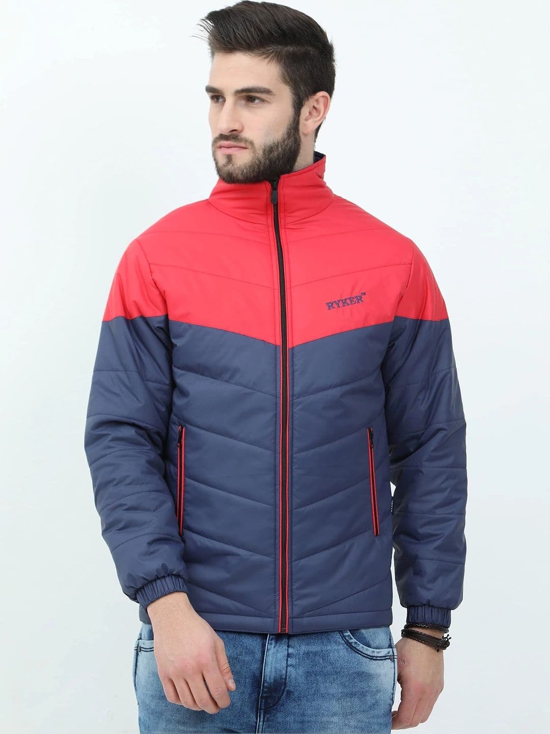 RYKER Men Colourblocked Lightweight Puffer Jacket - view 1