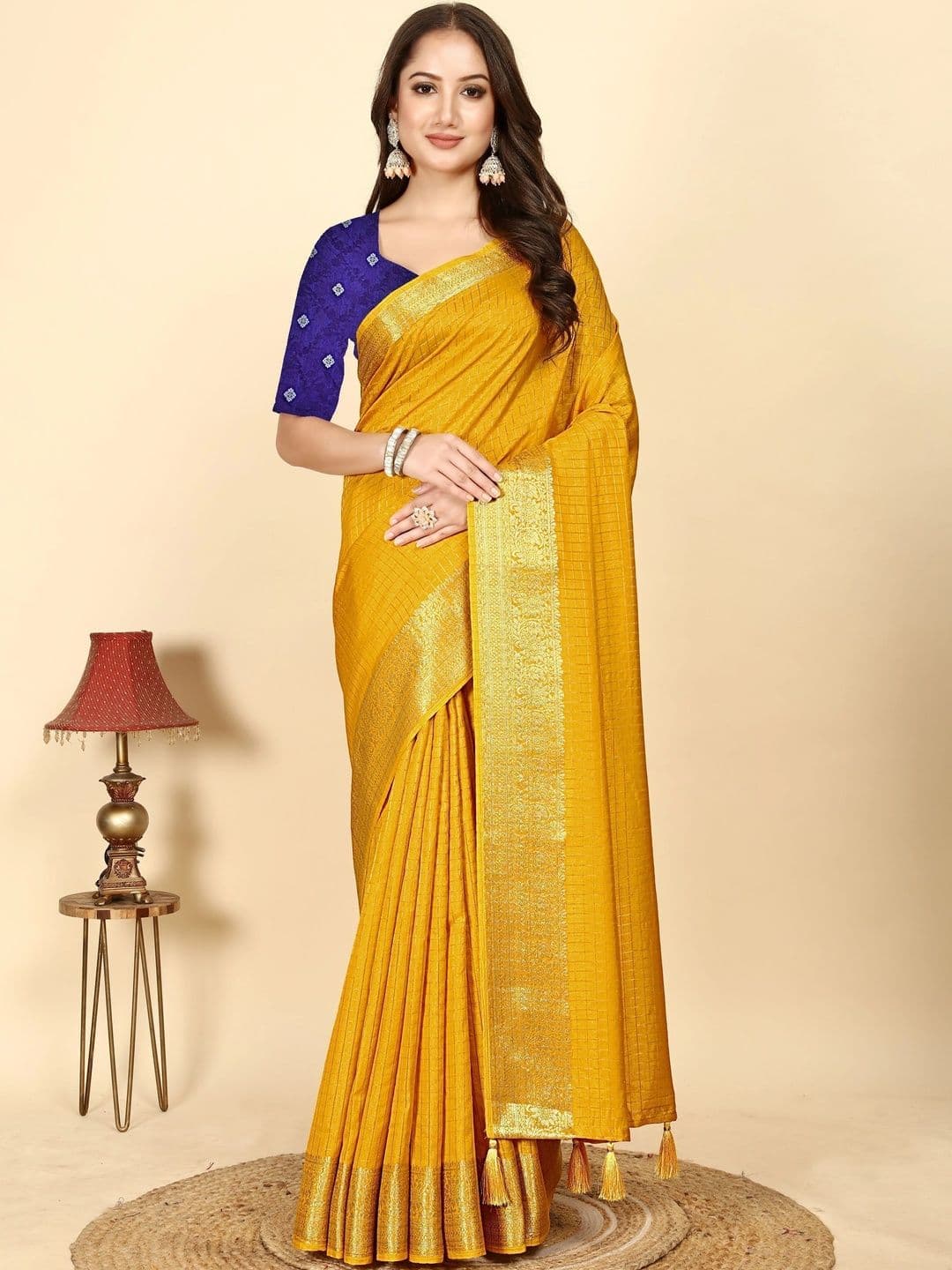 HOUSE OF VARNATANTU Woven Design Zari Kanjeevaram Saree - view 1