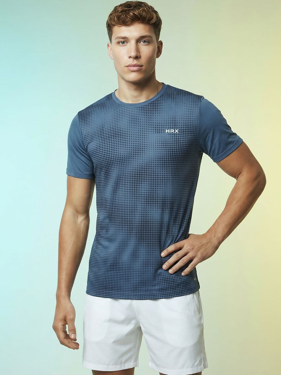 HRX by Hrithik Roshan Printed Rapid-Dry Training T-shirt - view 1