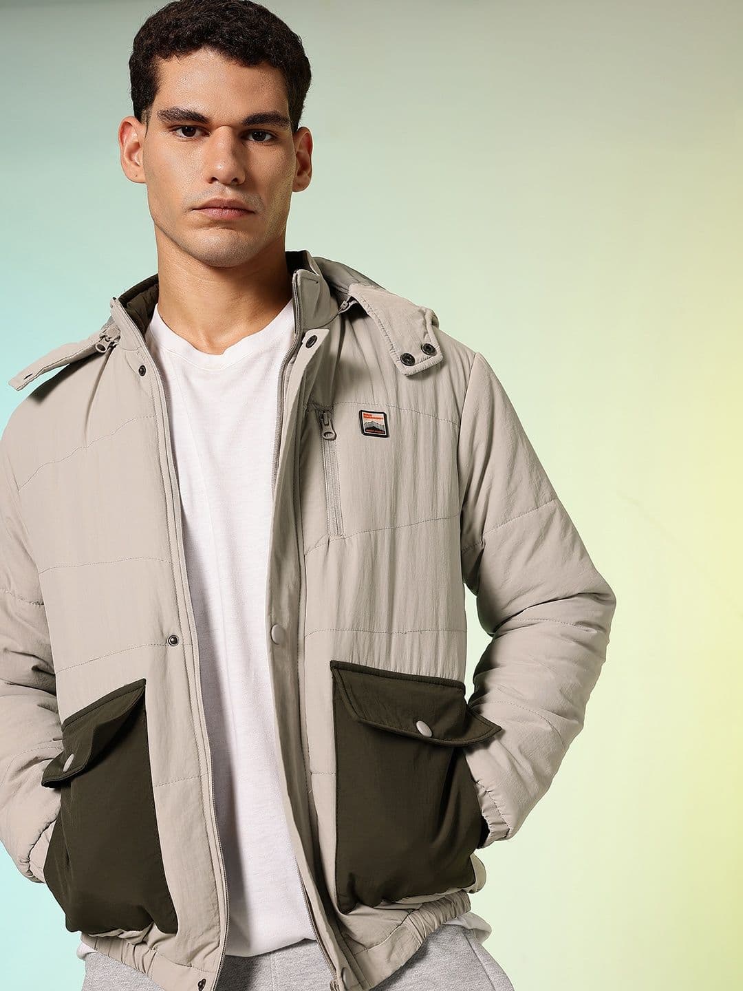 HRX by Hrithik Roshan Detachable Hood Outdoor Puffer Jacket - view 1