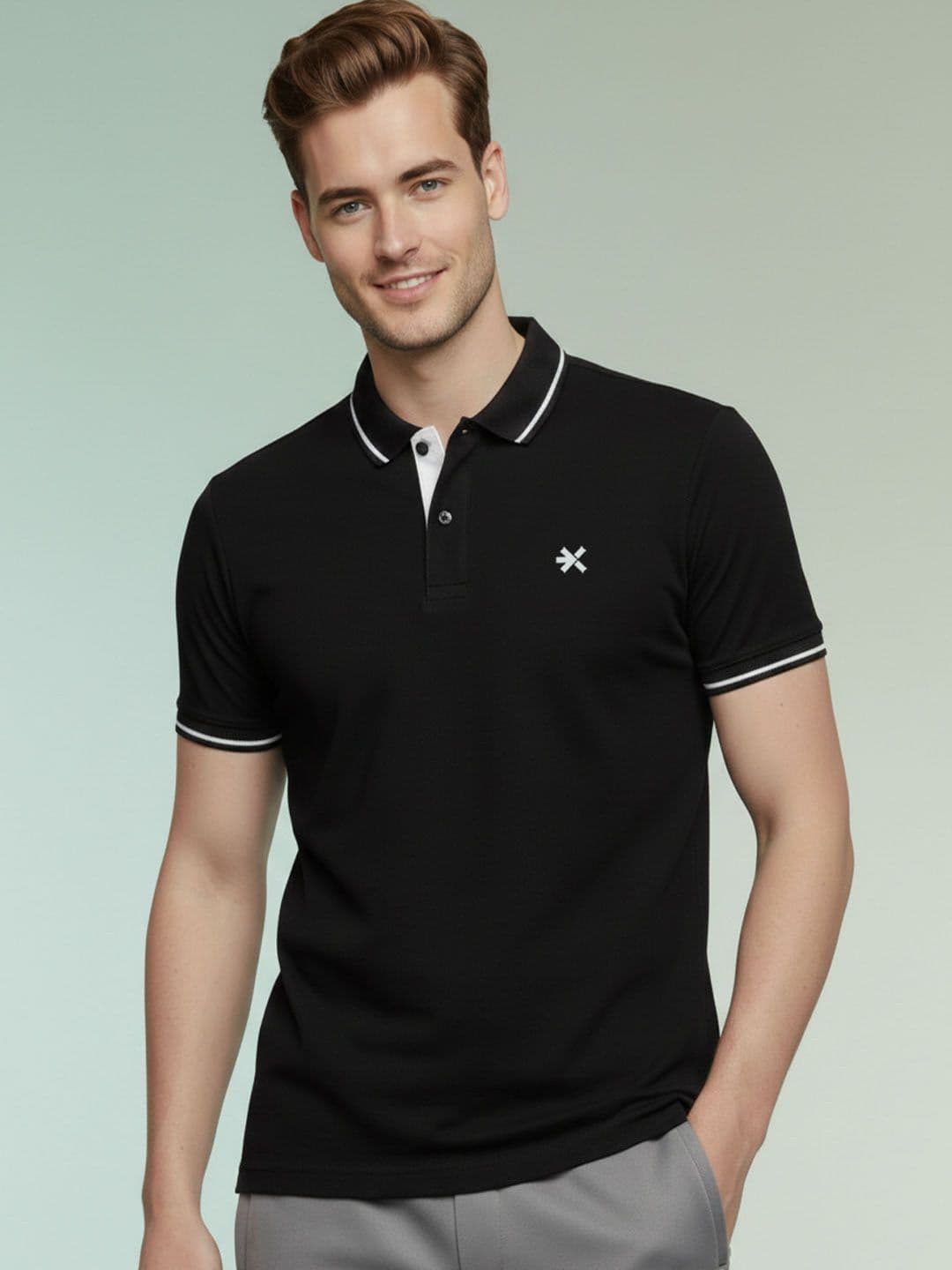 HRX by Hrithik Roshan Men Polo Collar T-shirt - view 1
