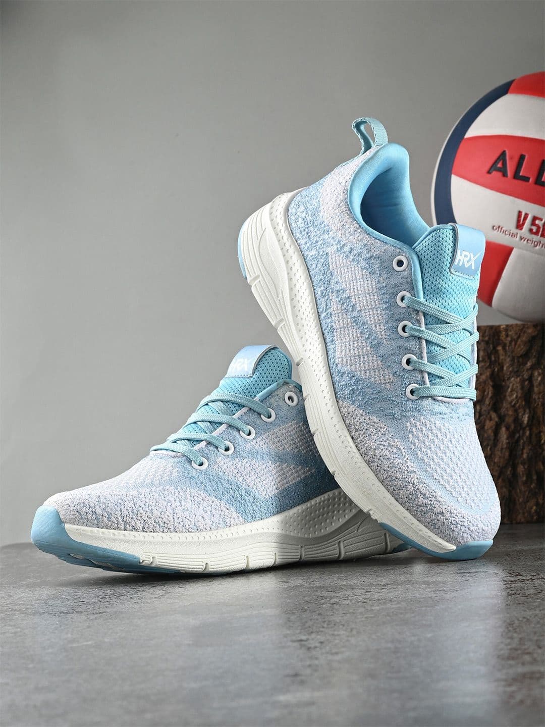 HRX by Hrithik Roshan Women Blue And White Memory Foam Non-Marking Running Shoes - view 1