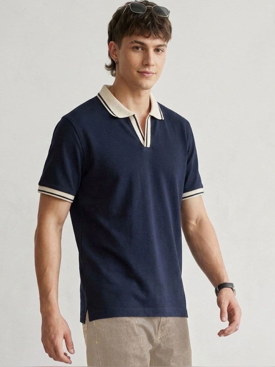 glitchez Men Polo Collar T-shirt - view 1
