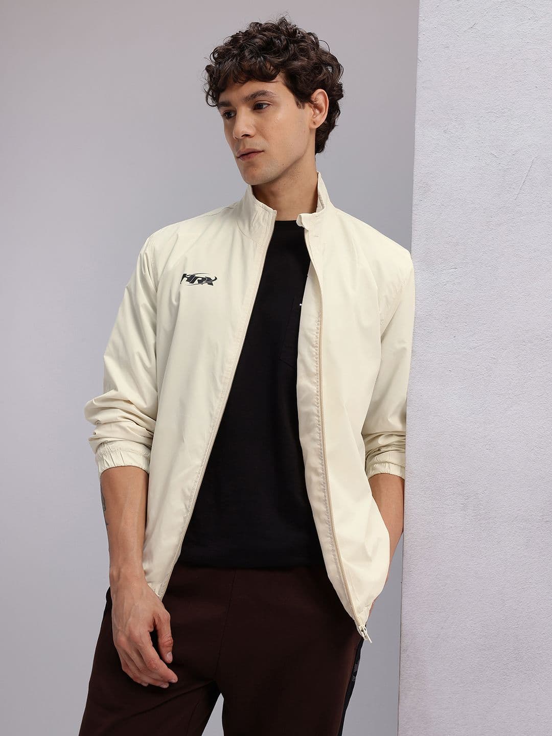 HRX by Hrithik Roshan Brand Logo Detail Rapid-Dry Lifestyle Sporty Jacket - view 1