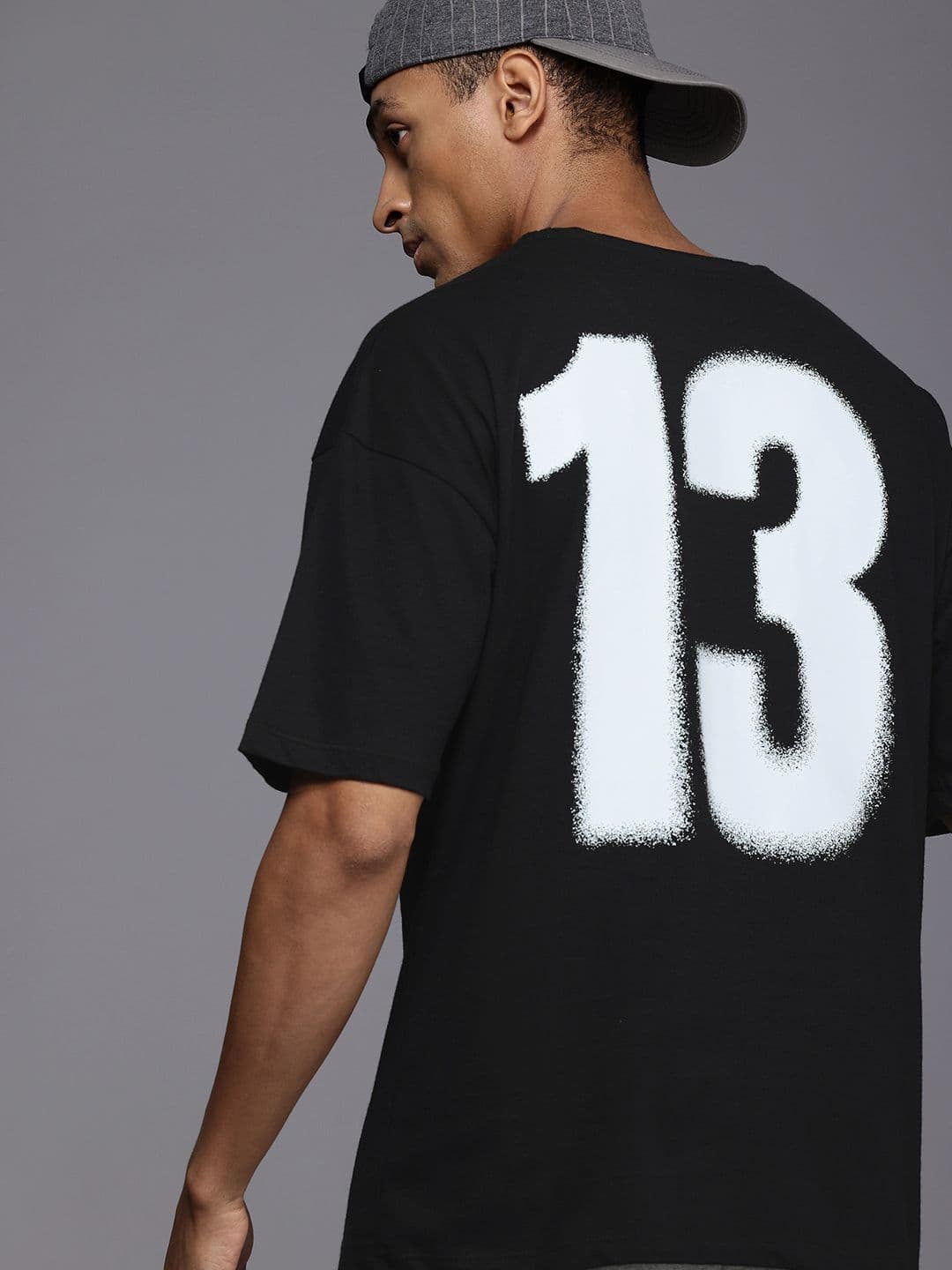 HRX by Hrithik Roshan Men Lifestyle Printed Drop-Shoulder Sleeves Oversized T-shirt - view 1