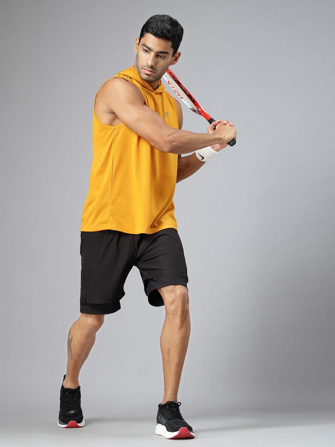 HRX by Hrithik Roshan Men Cut Outs Slim Fit Gym Vest - view 1