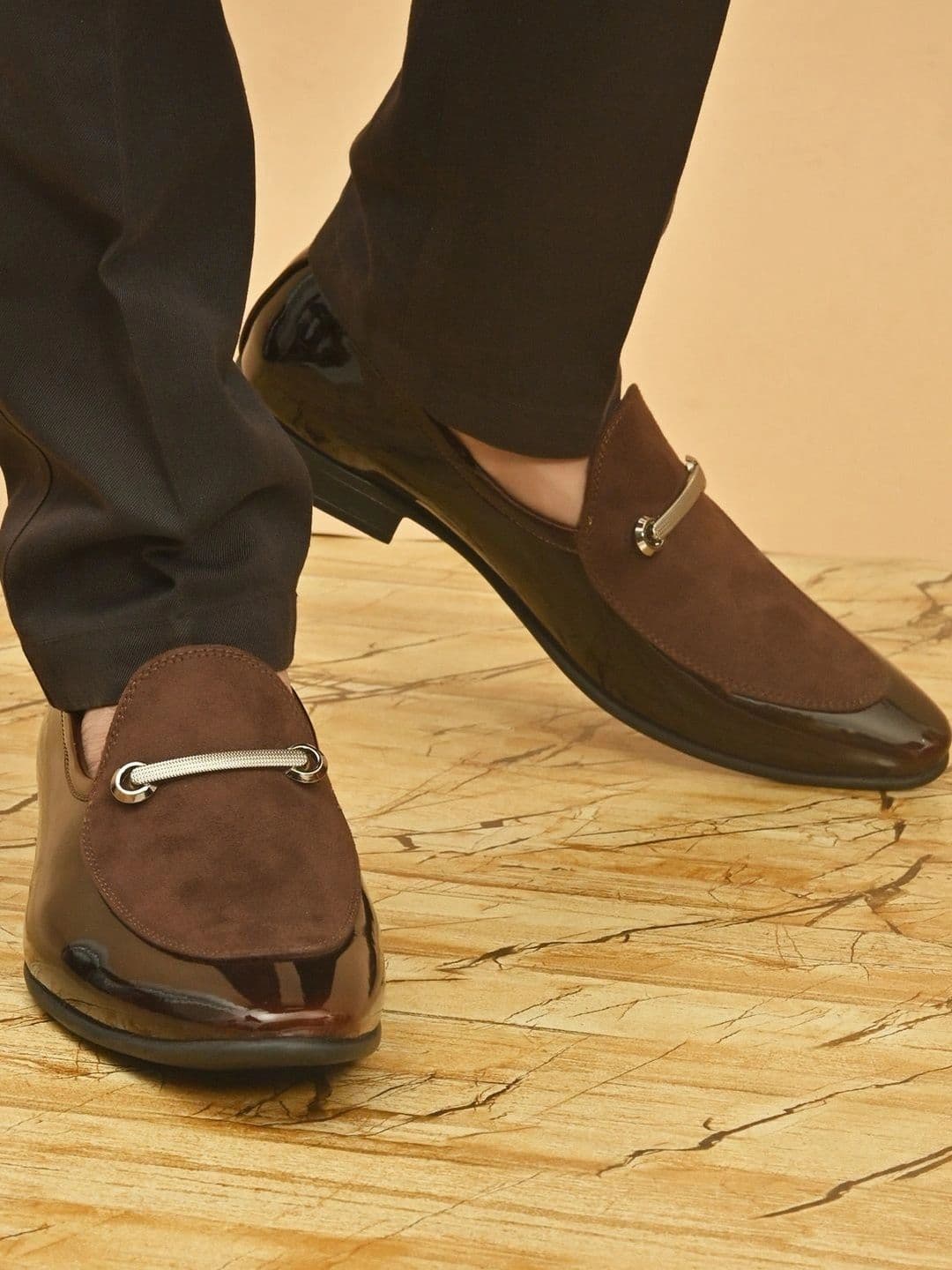 House of Pataudi Men Colourblocked Loafers - view 1