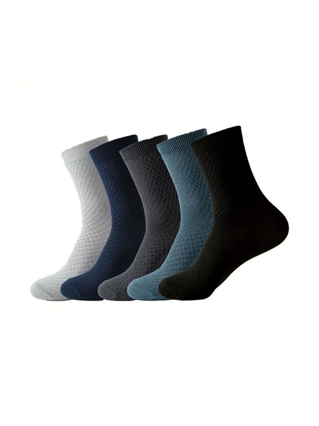 SONEEV MART Men Pack of 5 Cotton Patterned Above Ankle Socks - view 1