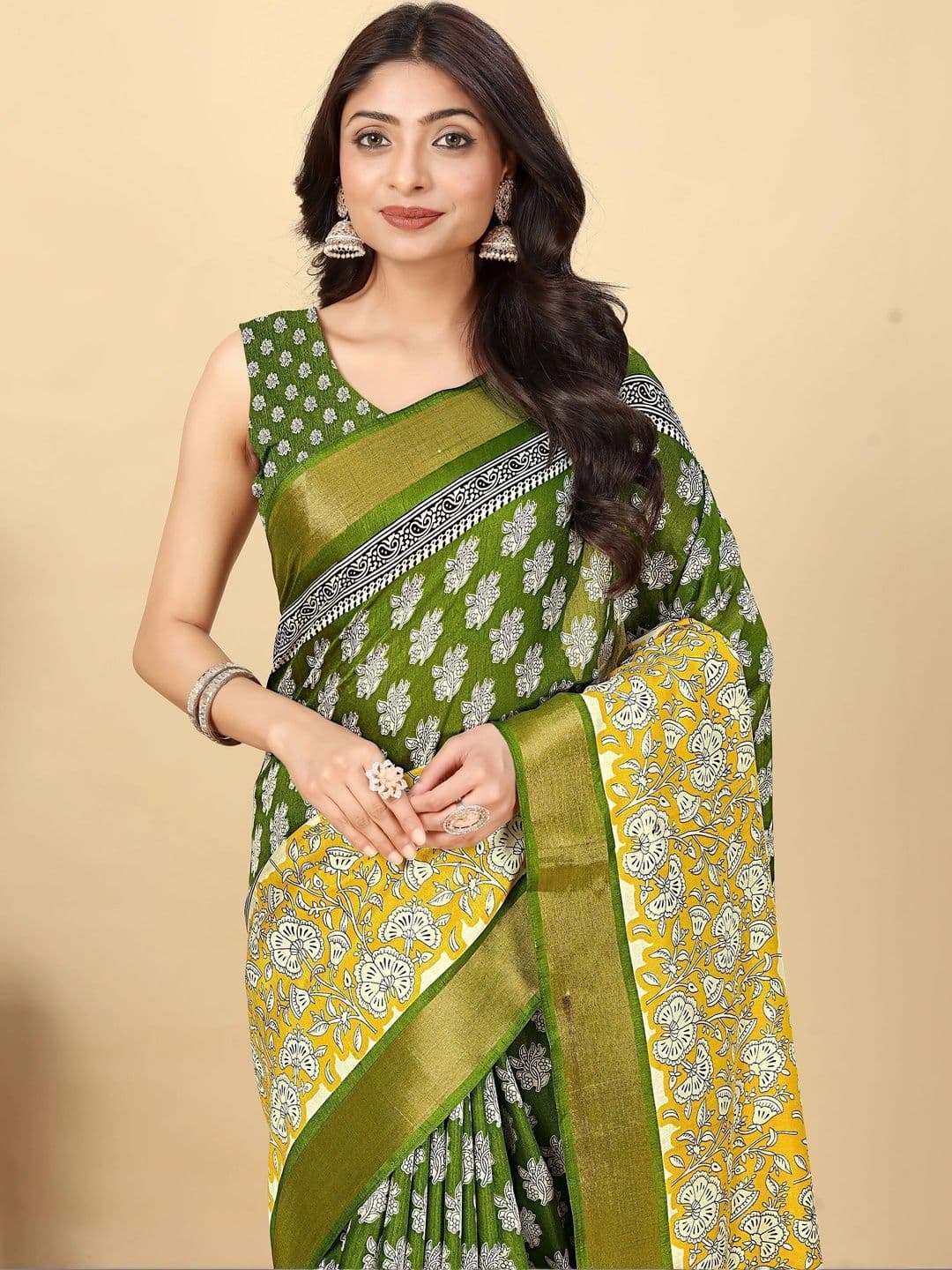 SSHAGUN LIFESTYLE Batik Saree - view 1