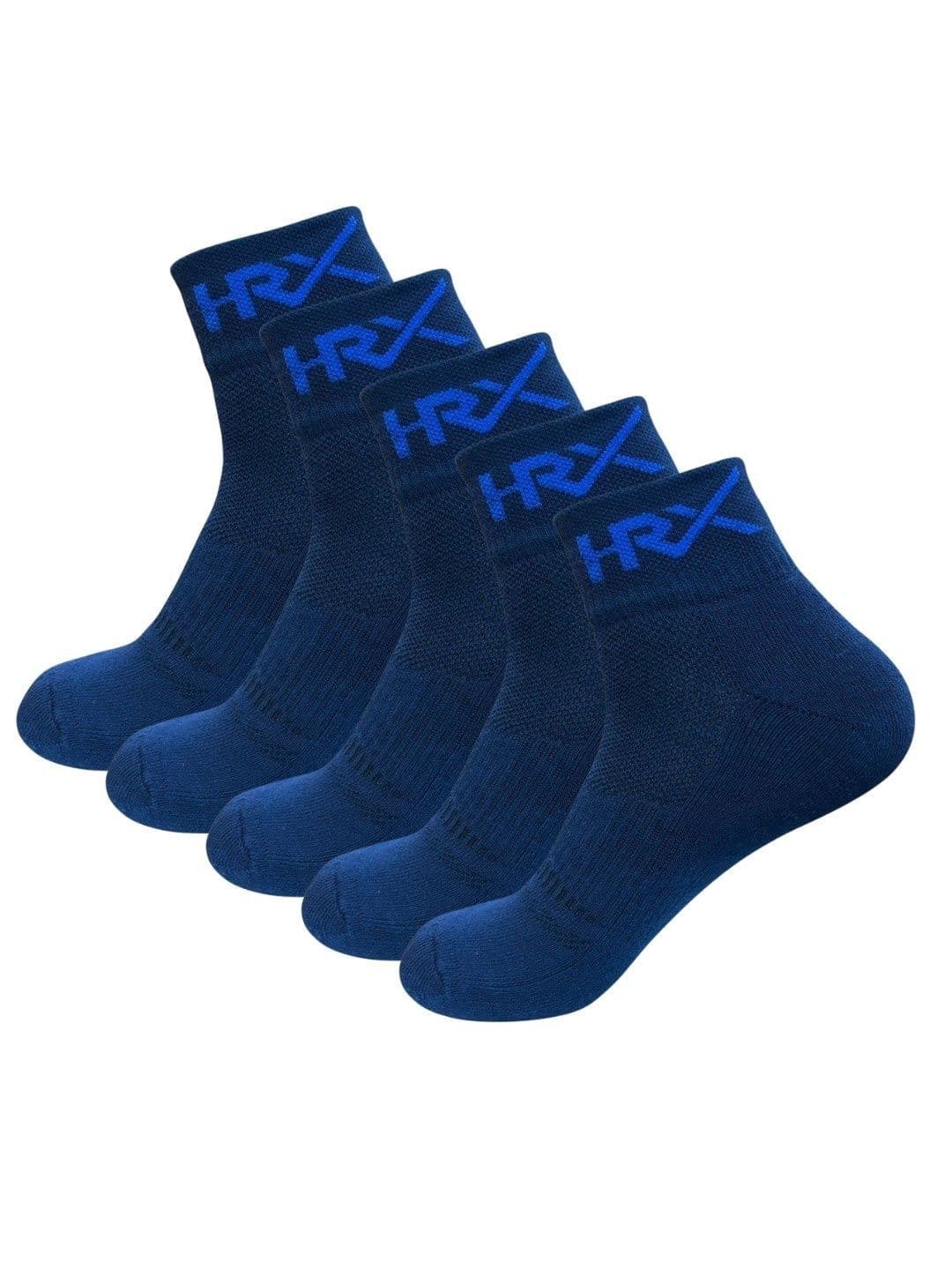 HRX by Hrithik Roshan Men Pack Of 5 Patterned Cotton Ankle-Length Socks - view 1