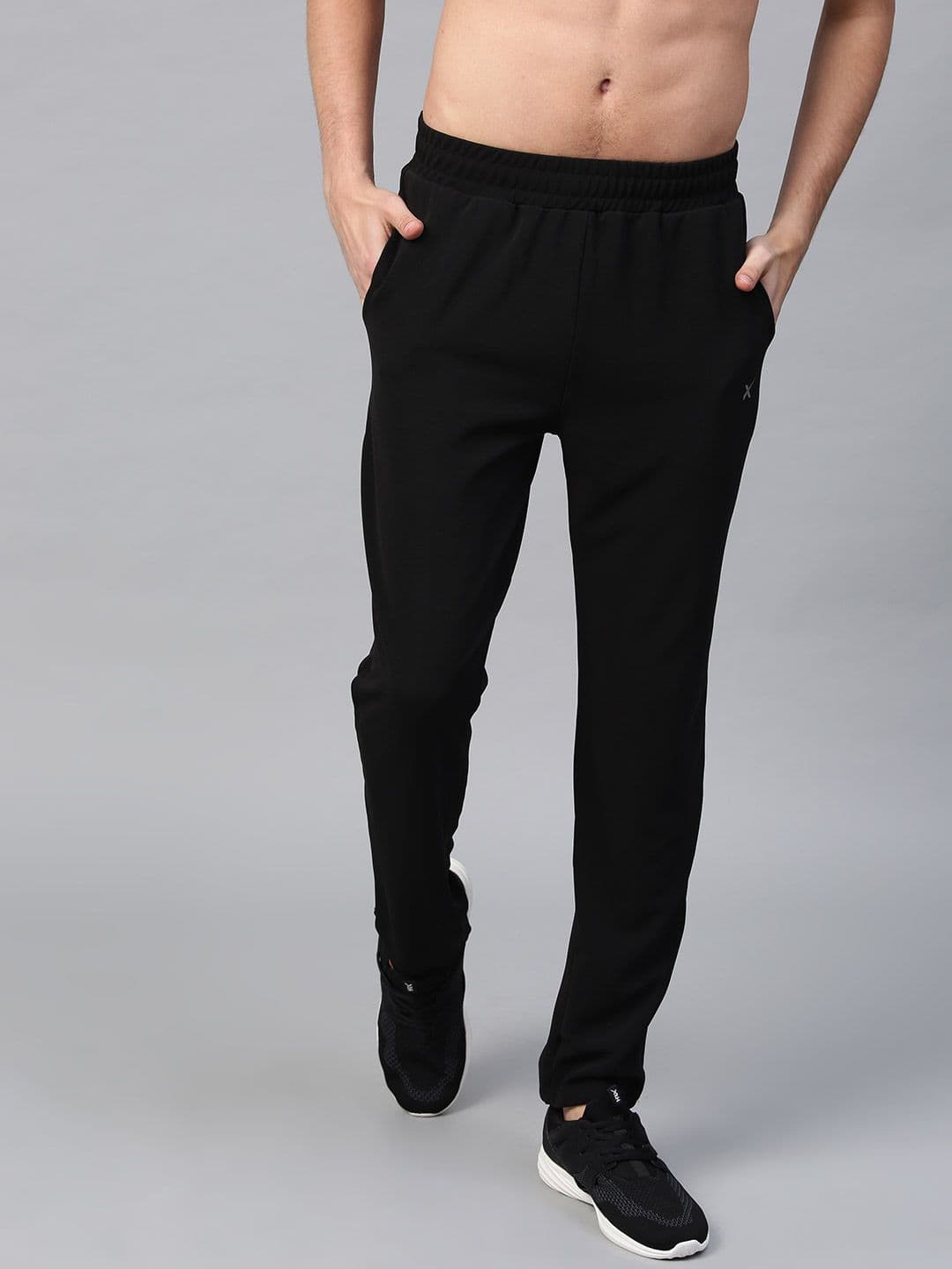 HRX by Hrithik Roshan Men Black Active Essential Track Pants - view 1