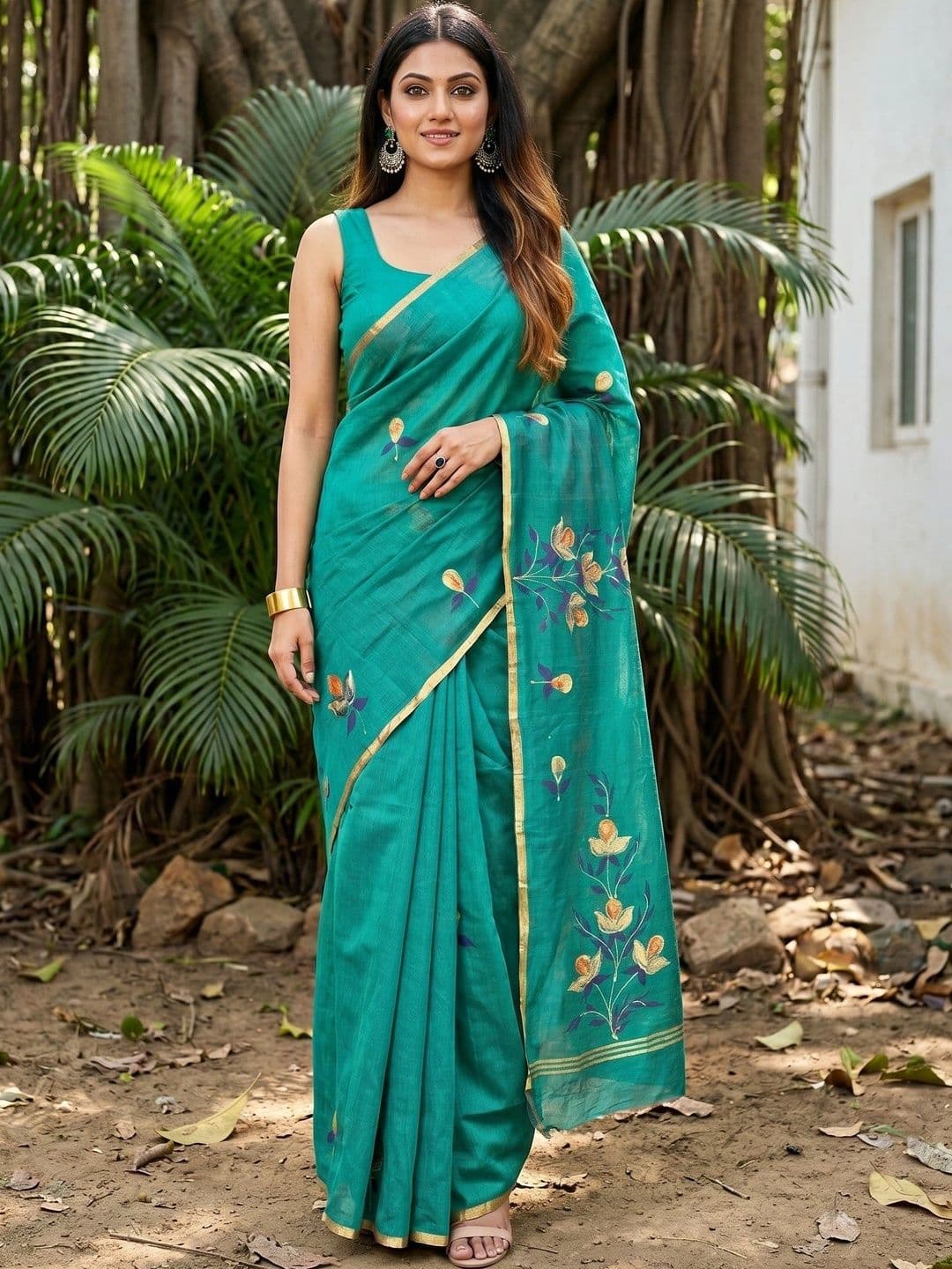 MIMOSA Woven Design Zari Art Silk Designer Banarasi Saree - view 1