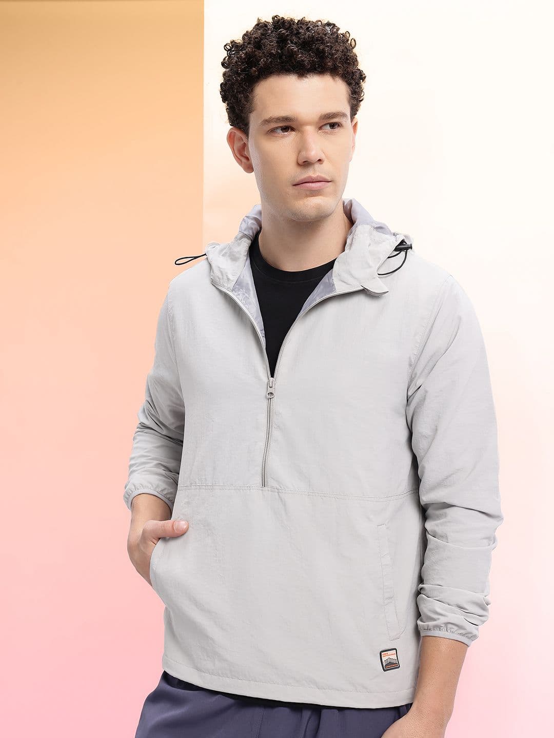 HRX by Hrithik Roshan Outdoor Half-Zippered Sporty Jacket - view 1