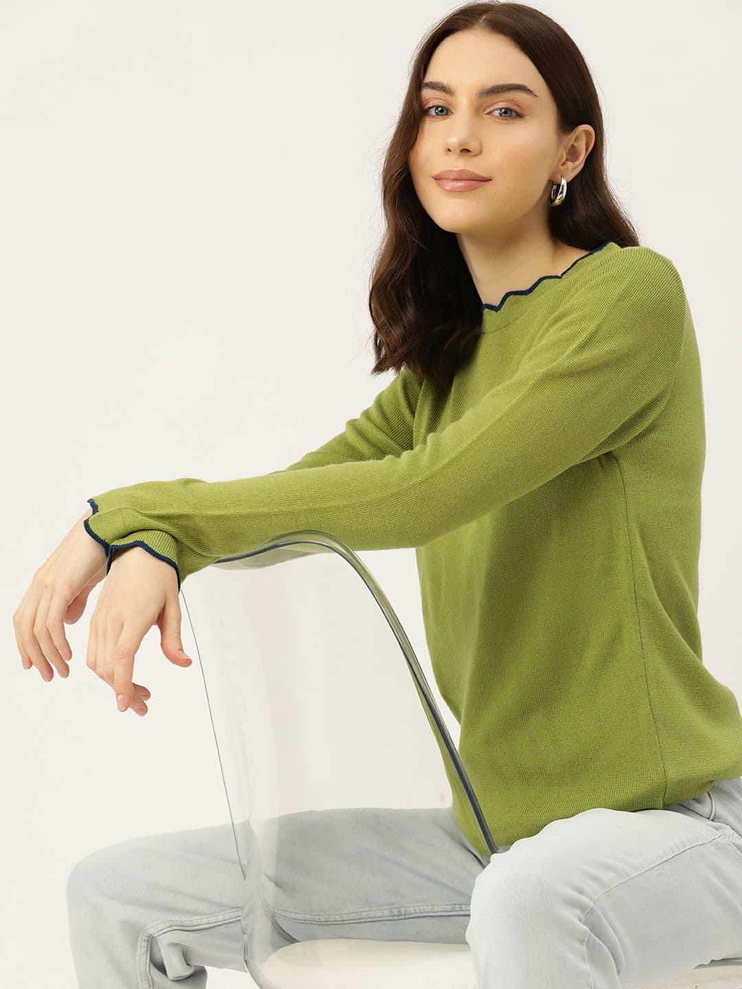 DressBerry Women Solid Acrylic Pullover - view 1