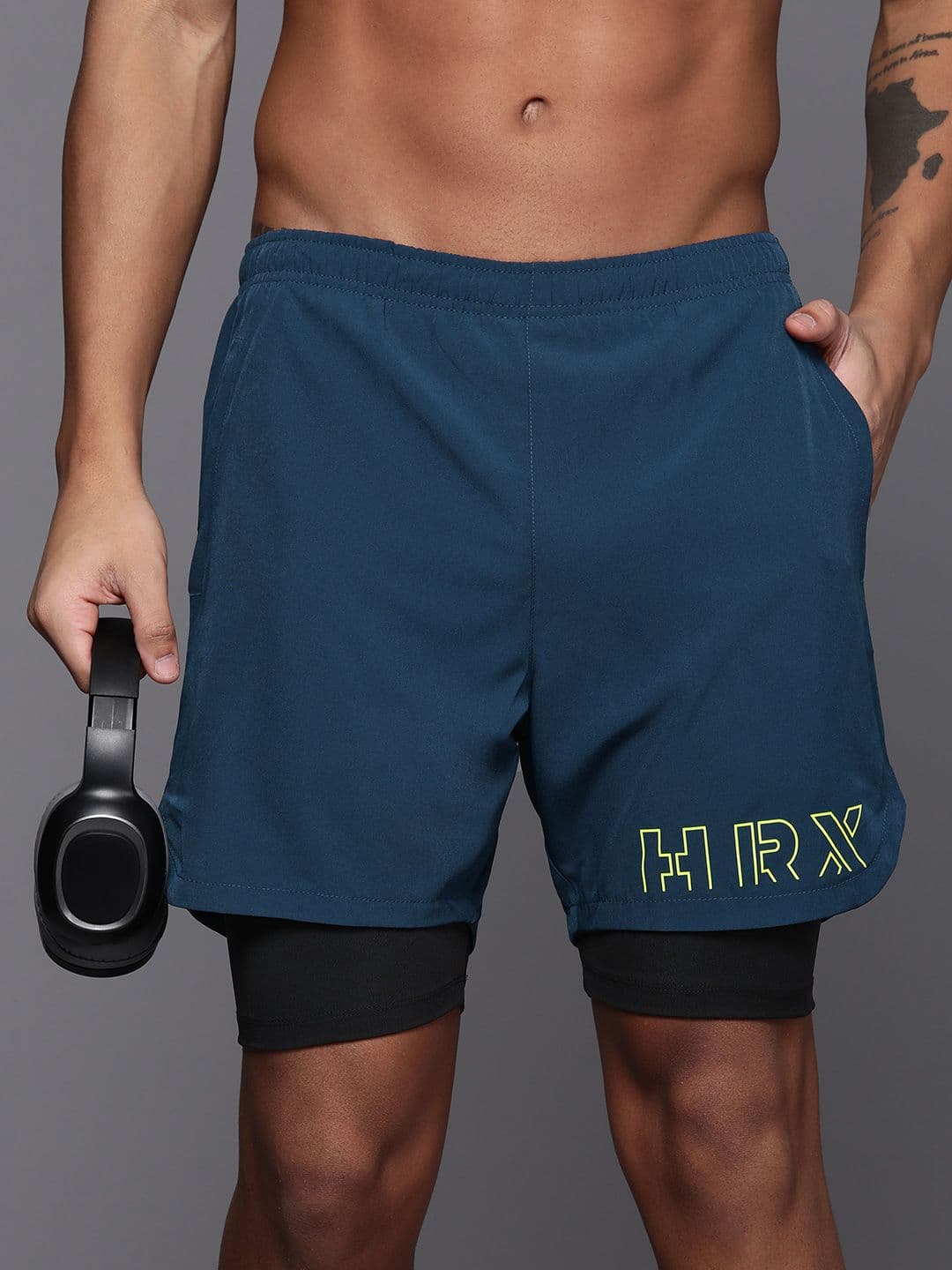 HRX by Hrithik Roshan Men Rapid-Dry Training Shorts - view 1