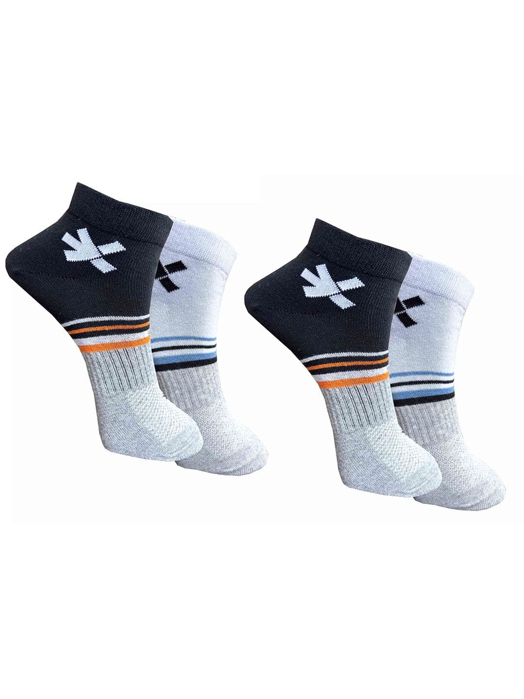 HRX by Hrithik Roshan Pack Of 4 Patterned Ankle-Length Socks - view 1