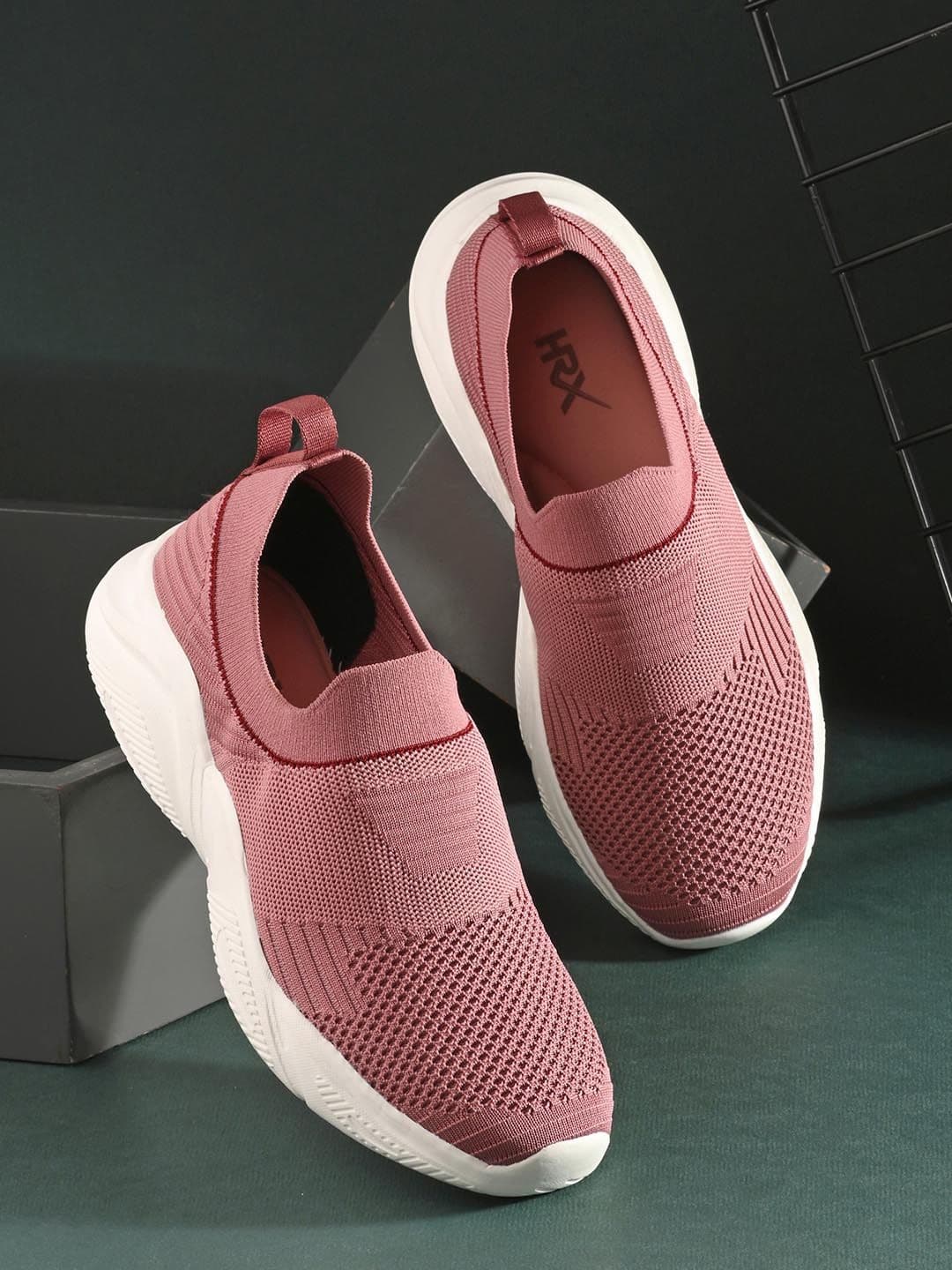 HRX by Hrithik Roshan Women Pink And White Non-Marking Walking Sports Shoes - view 1