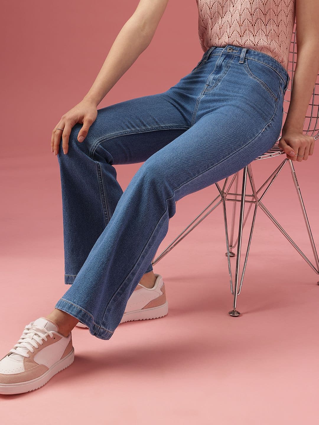 DressBerry Women Bootcut High-Rise Heavy Fade Stretchable Jeans - view 1