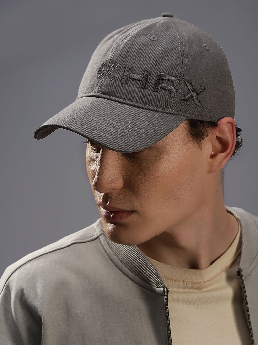 HRX by Hrithik Roshan Men Brand Logo Embroidered Pure Cotton Baseball Cap - view 1