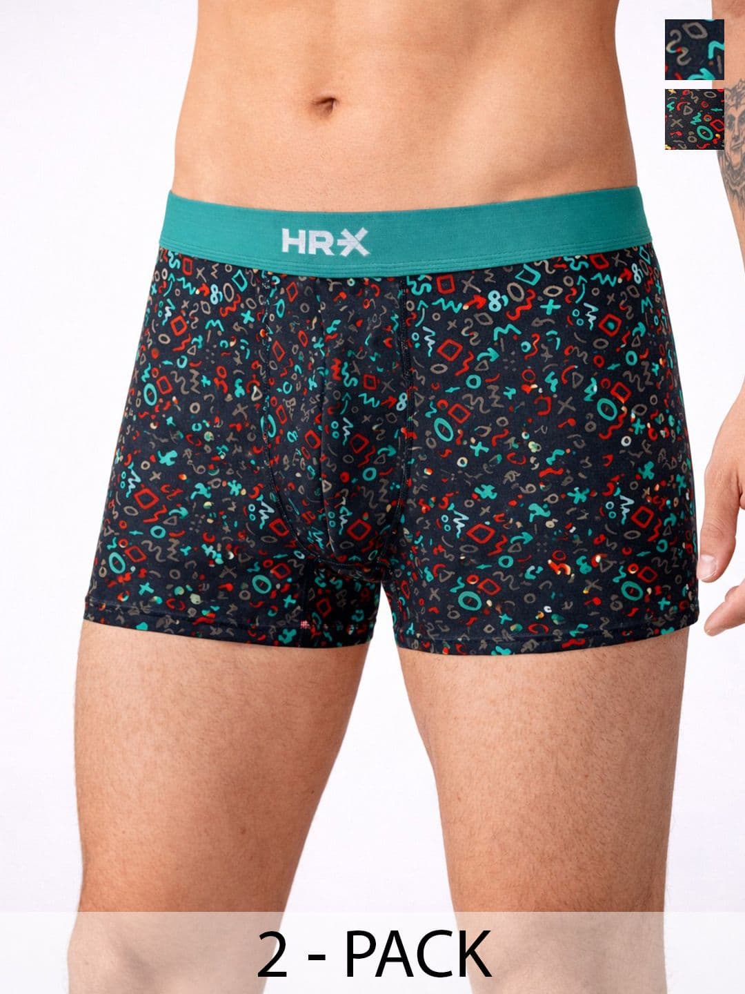 HRX by Hrithik Roshan Men Printed IntelliSoft Air Max Trunks - view 1