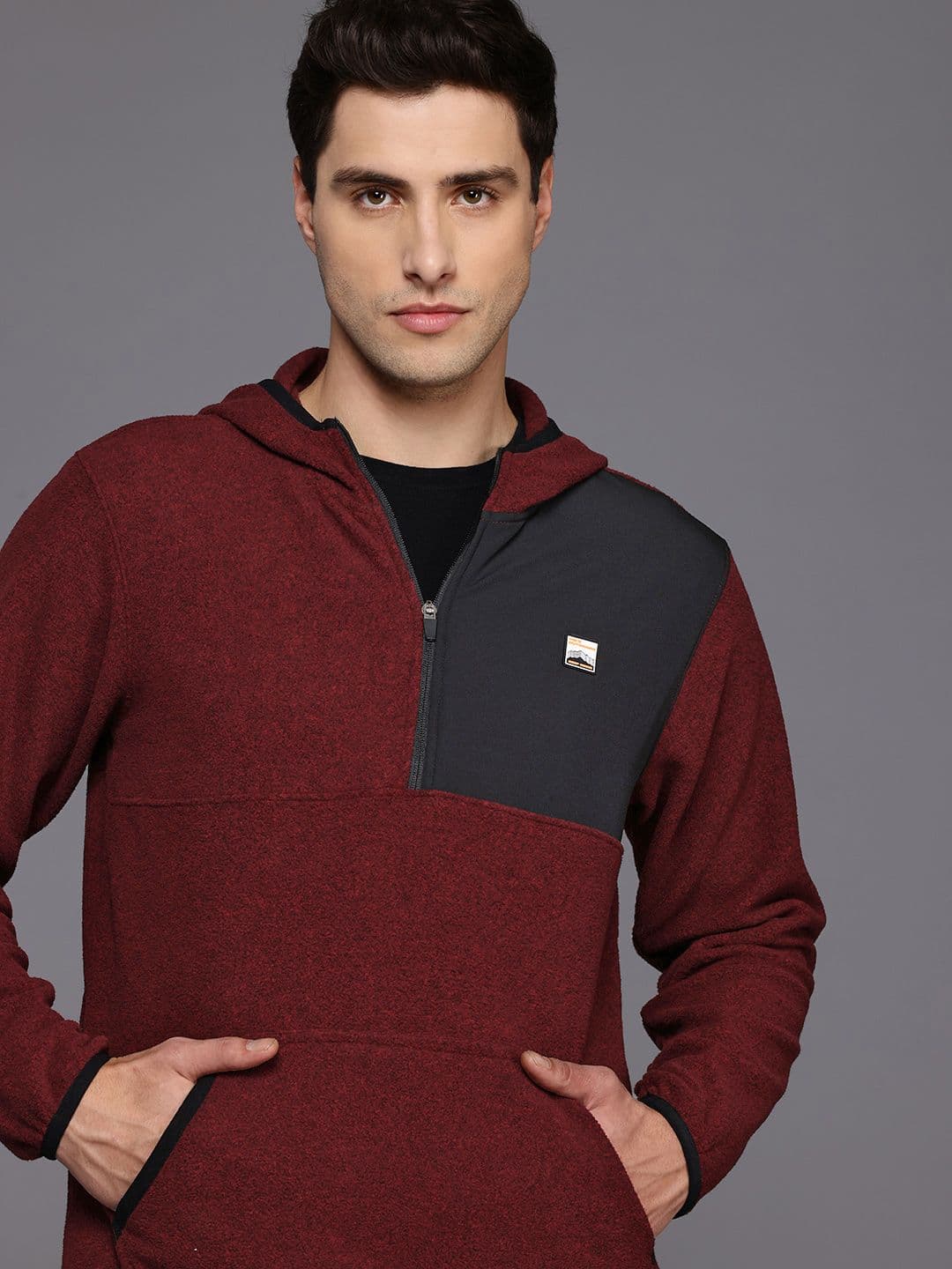 HRX by Hrithik Roshan Rapid-Dry Hooded Outdoor Sweatshirt - view 1