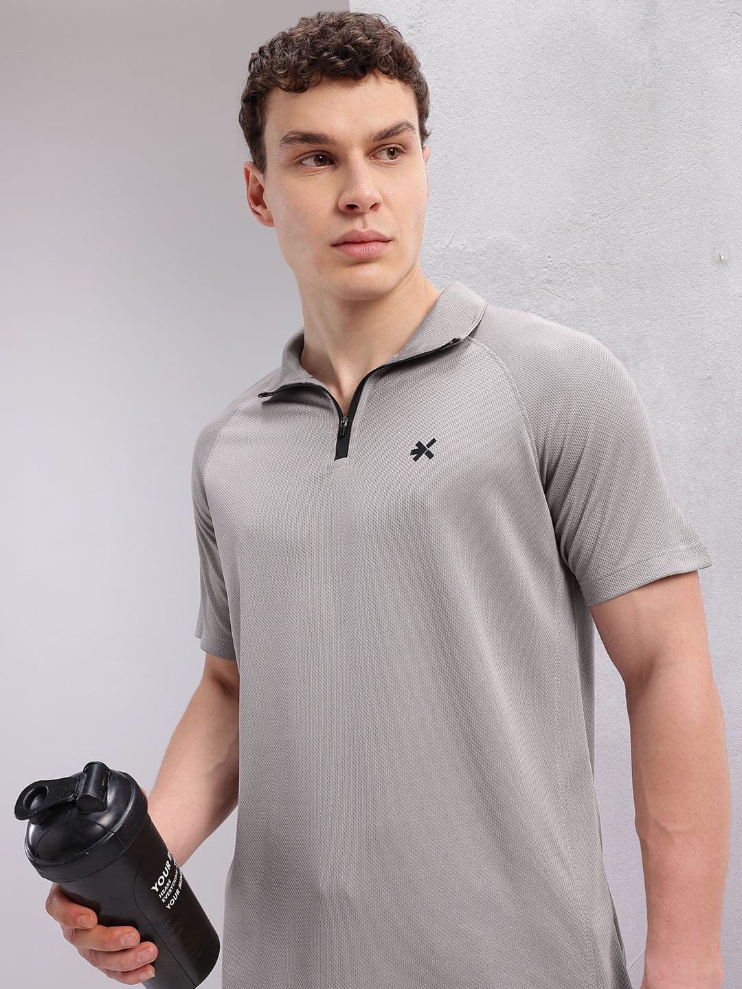 HRX by Hrithik Roshan Polo Collar Rapid-Dry Running T-shirt - view 1