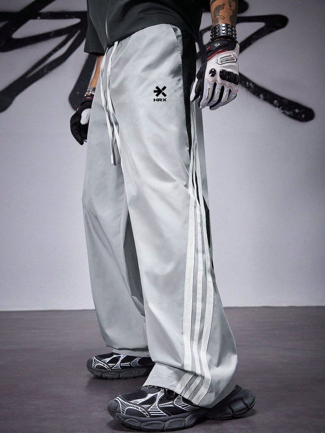 HRX by Hrithik Roshan Men Relaxed Fit Brand Logo Training Track Pants - view 1