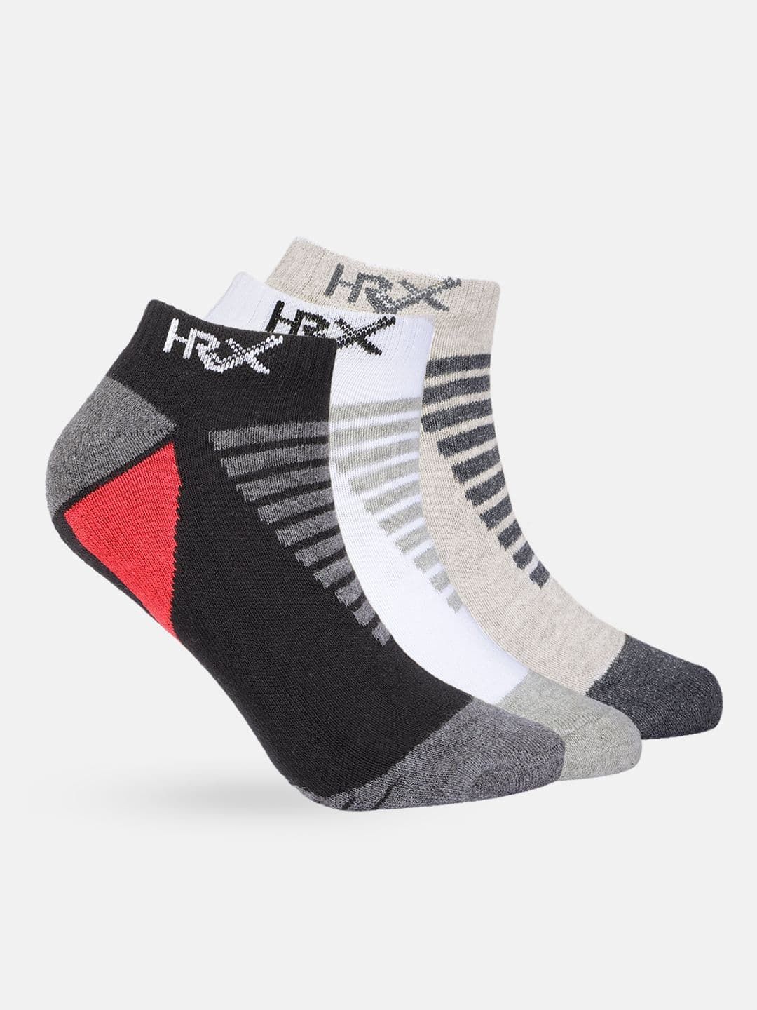 HRX by Hrithik Roshan Men Set of 3 Ankle Length Socks - view 1