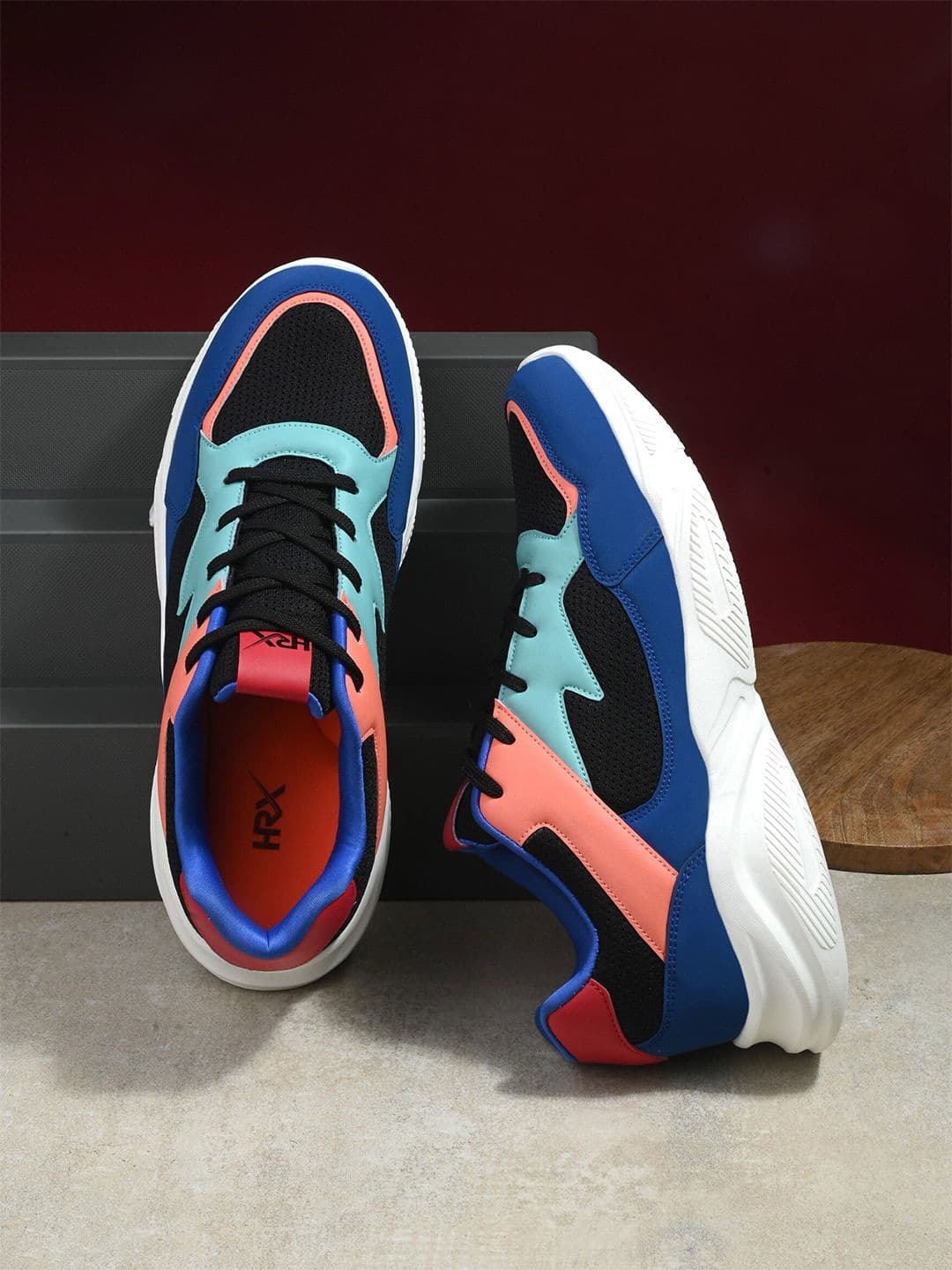 HRX by Hrithik Roshan Men Blue Mesh Running Sports Shoes - view 1