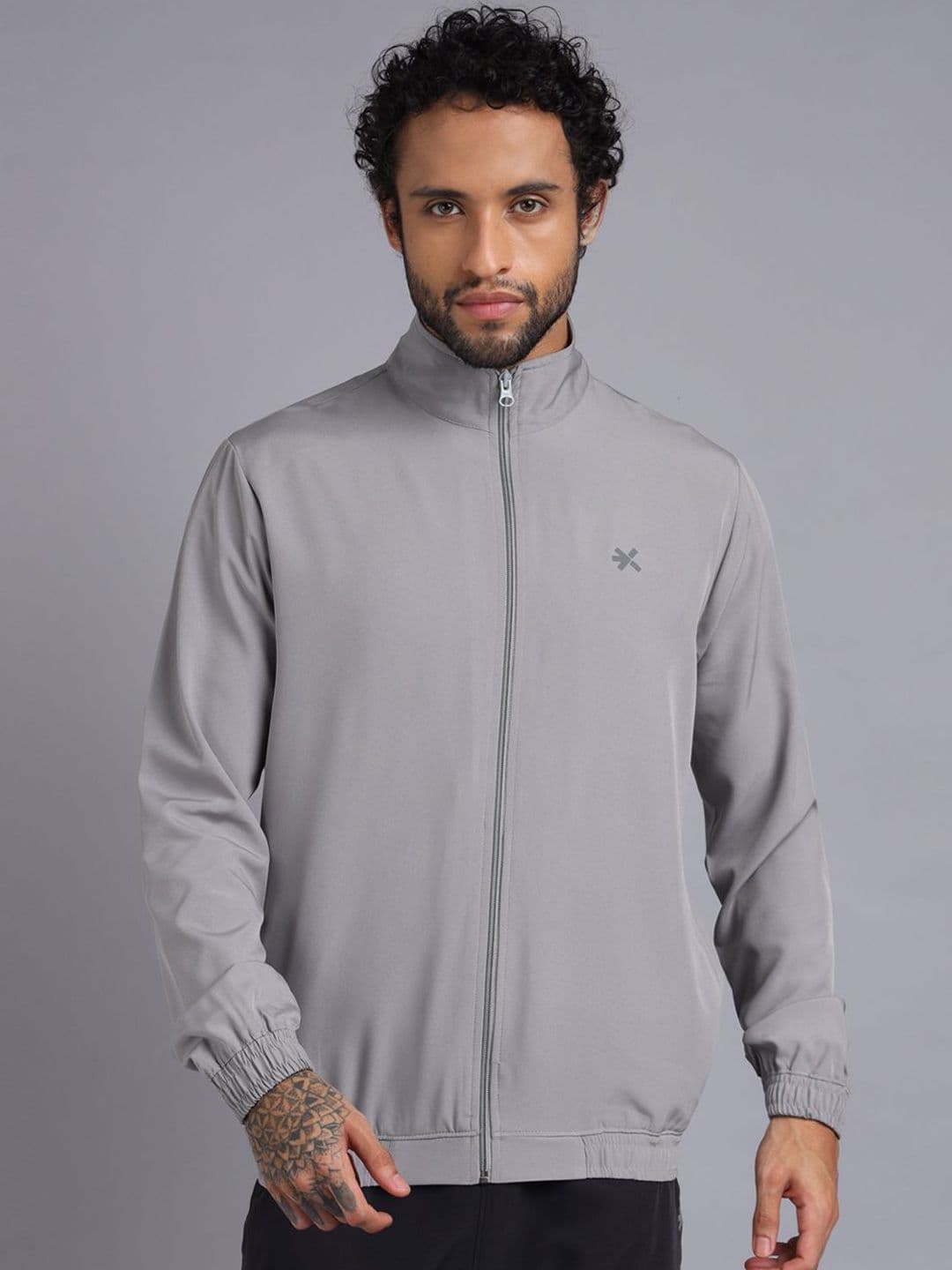 HRX by Hrithik Roshan Men Lightweight Sporty Jacket with Embroidered - view 1