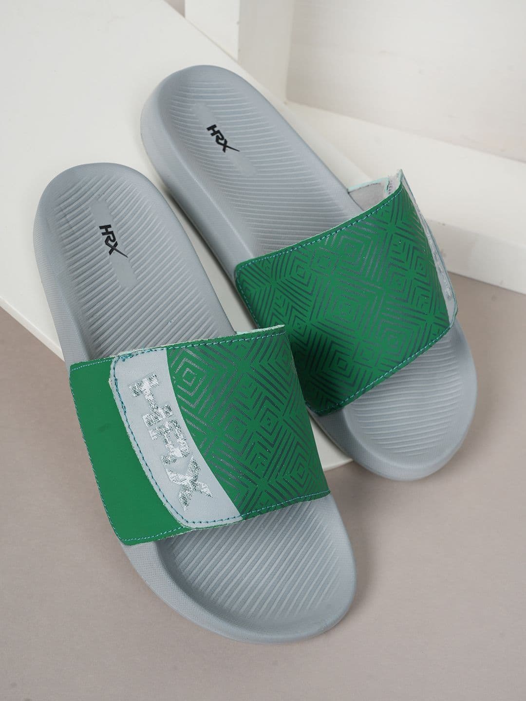 HRX by Hrithik Roshan Men Printed Sliders - view 1