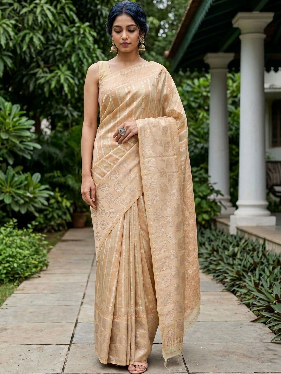MIMOSA Woven Design Zari Art Silk Designer Banarasi Saree - view 1