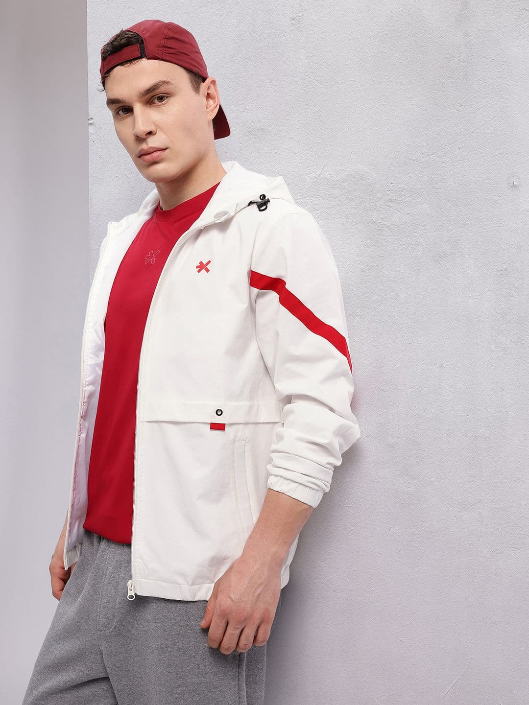 HRX by Hrithik Roshan Rapid-Dry Hooded Lifestyle Sporty Jacket - view 1
