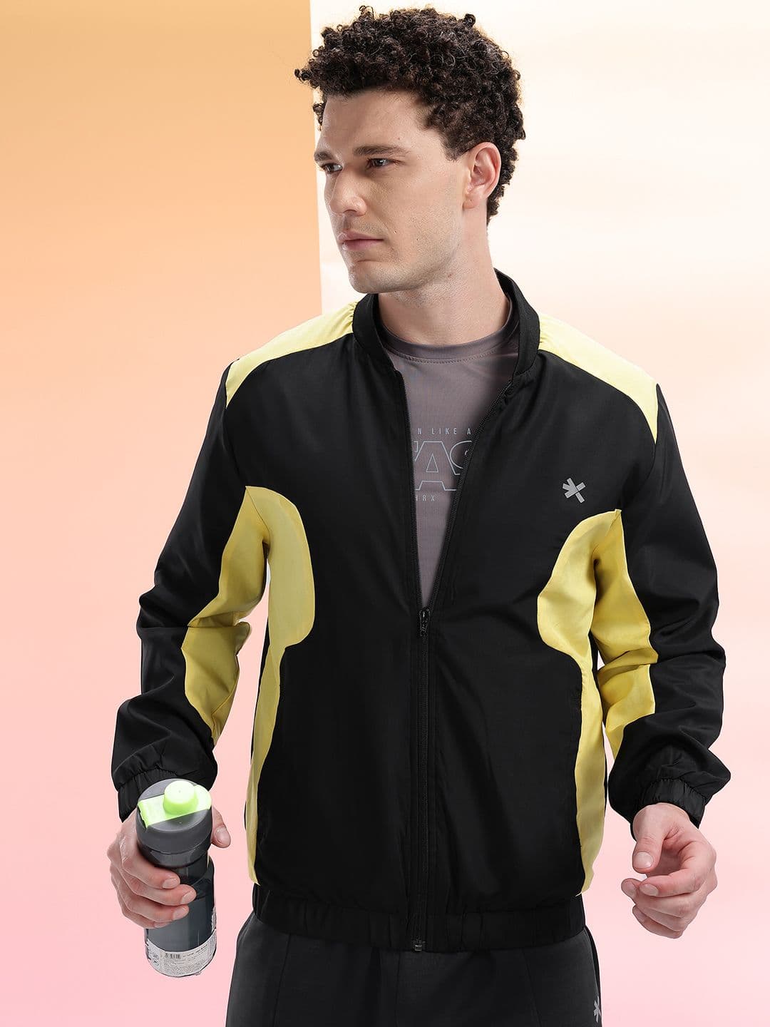 HRX by Hrithik Roshan Men Colourblocked Running Bomber Jacket - view 1