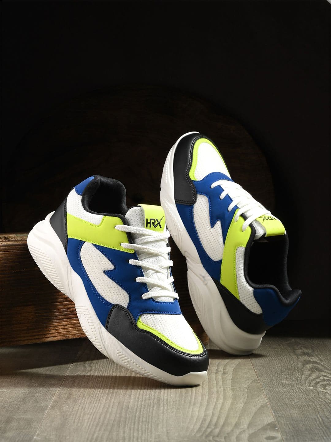 HRX by Hrithik Roshan Women Blue Textured Colourblocked Running Shoes - view 1
