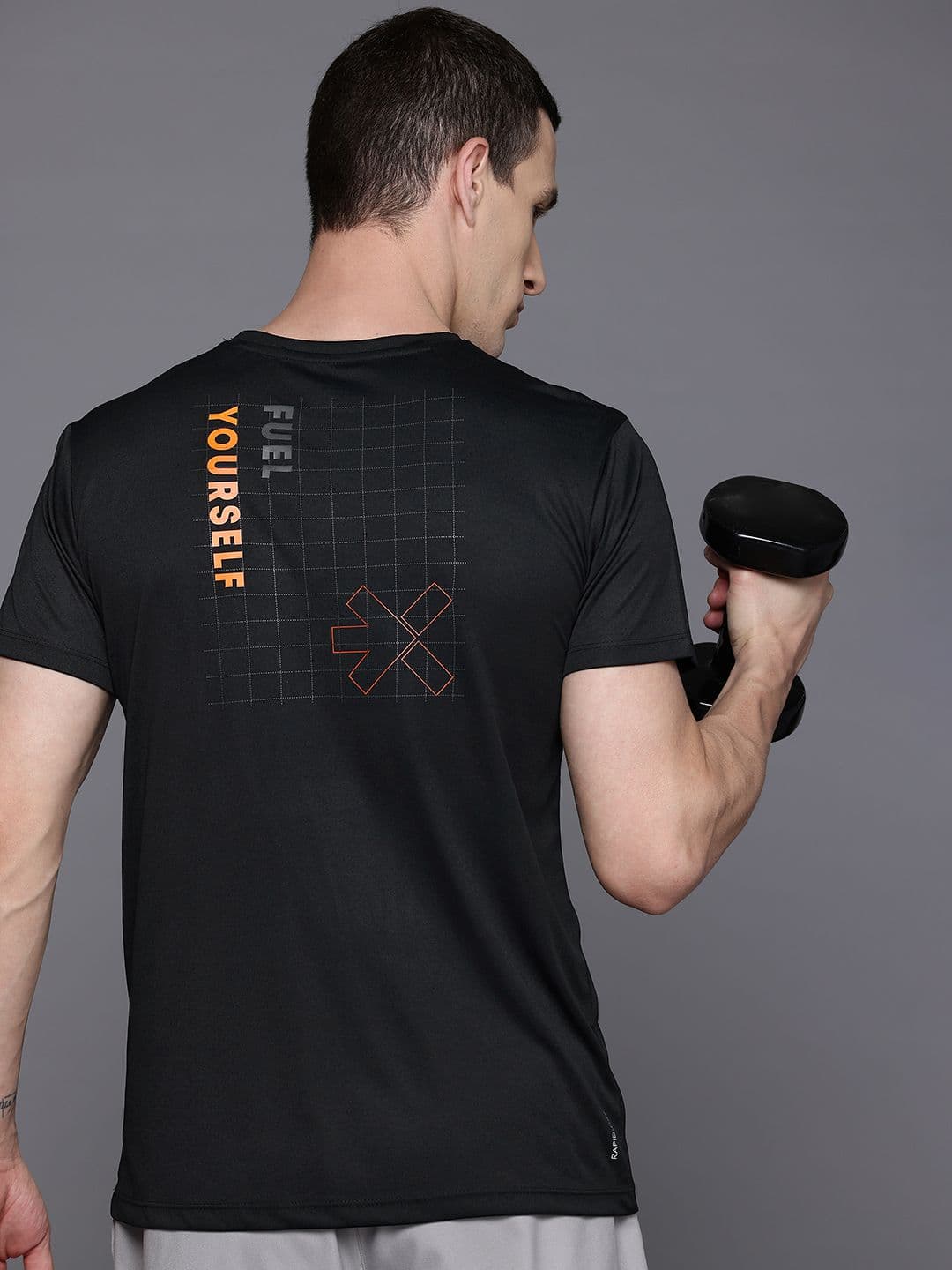 HRX by Hrithik Roshan Printed Rapid-Dry Training T-shirt - view 1